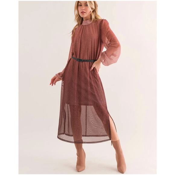 Shimmer Maxi Dress | Large - Picture 1 of 4